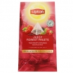 MELNĀ TĒJA LIPTON PYRAMID JUICY FOREST FRUITS, MAISIŅOS FOLIJA APLOKSNĒS (895970)