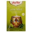 ZĀĻU TĒJA YOGI TEA LIME MINT - ATSVAISZINOŠA UN ATTĪROŠA, MAISIŅOS PAPĪRA APLOKSNĒS (400542)