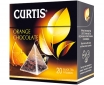 MELNĀ TĒJA CURTIS PYRAMID ORANGE & CHOCOLATE, ZĪDA MAISIŅOS (851136)