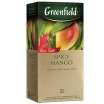ZAĻĀ TĒJA GREENFIELD SPICY MANGO, MAISIŅOS FOLIJA APLOKSNĒS (017254)