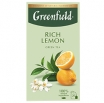 ZAĻĀ TĒJA GREENFIELD RICH LEMON, MAISIŅOS FOLIJA APLOKSNĒS (017919) J