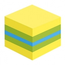 PIEZĪMJU LĪMLAPIŅA MINI KUBS POST-IT LEMON, 51x51mm, 400 LAPIŅAS (3M2051L)