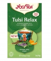 ZĀĻU TĒJA YOGI TEA TULSI RELAX, MAISIŅOS PAPĪRA APLOKSNĒS (405585) J