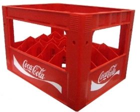 KASTE PLASTMASAS SARKANA(COCA-COLA; SPRITE; FANTA; CAPPY) - TARA