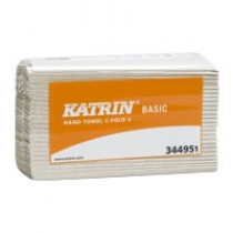 ROKU DVIEĻI LOKSNĒS KATRIN CLASSIC HAND TOWEL C-FOLD 2-KĀRTĪGI (344951) J