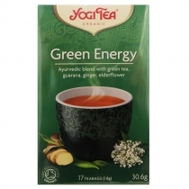 ZAĻĀ TĒJA YOGI TEA GREEN ENERGY, MAISIŅOS PAPĪRA APLOKSNĒS (401969) J