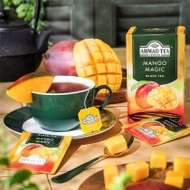 MELNĀ TĒJA AHMAD MANGO MAGIC, MAISIŅOS FOLIJA APLOKSNĒS (006989) JN