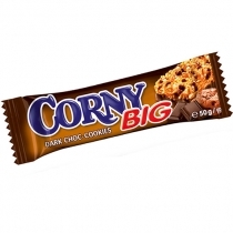 MUSLI BATONIŅŠ CORNY BIG AR ŠOKOLĀDI UN KAKAO CEPUMIEM (456102)(570514)