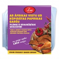 PLĀNIE UN KRAUKŠĶĪGIE GRAUZDIŅI LĀČI AR ĀFRIKAS VISTAS UN KŪPINĀTAS PAPRIKAS GARŠU (005316) JN