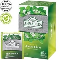 ZĀĻU TĒJA AHMAD LEMON BALM, MAISIŅOS FOLIJA APLOKSNĒS (021753) JN